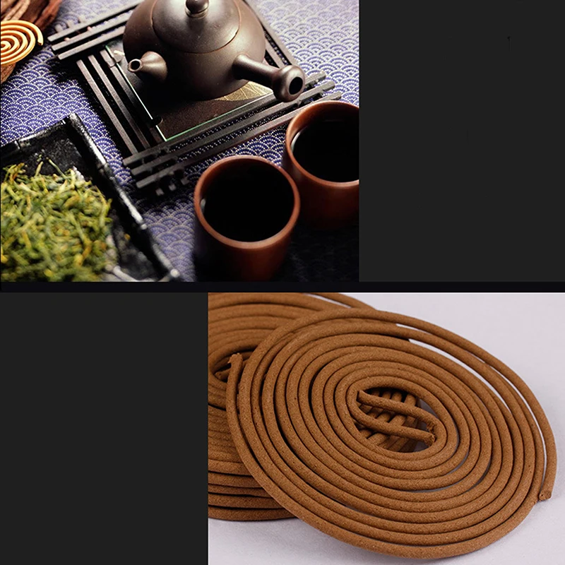 40 тарелок/коробка катушка для благовоний из натурального сандалового дерева |