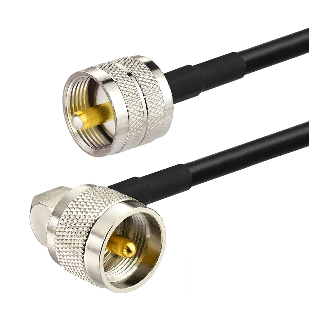 Флуоресцентный кабель стандарт UHF штекер низкие потери RG58 30 см для любительского