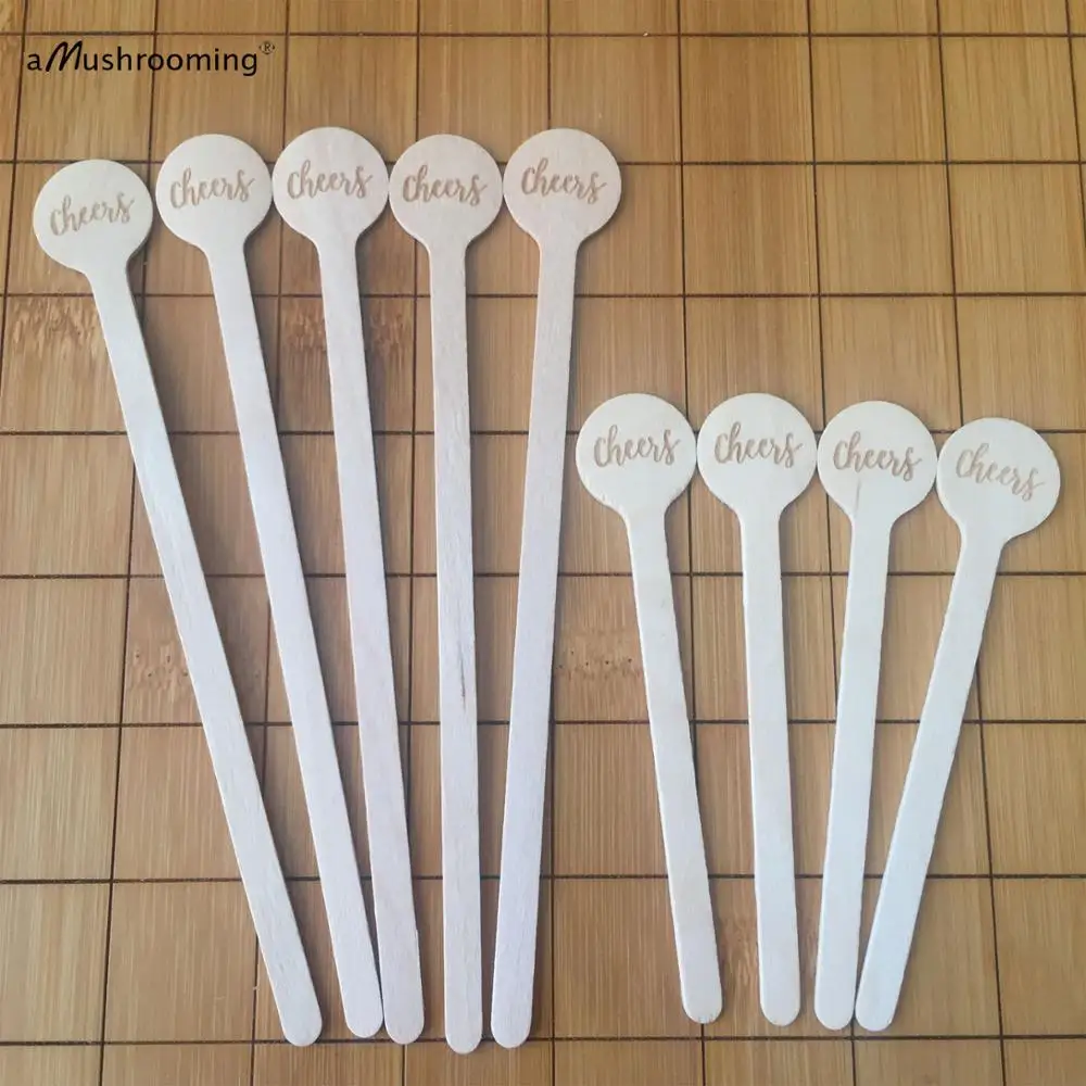 Персонализированные палочки Swizzzle аксессуары для бармена маркер сиденья посуда с