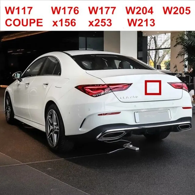 

For C E CLA GLC A Class Middle Trunk 3 Pins Star Emblem Car stickers for W117 W176 w177 W205 204 W213 W253 W156 W218 w166 Badge