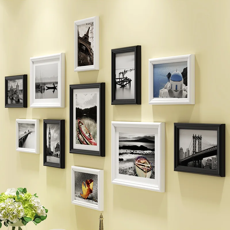 11 шт./компл. деревянные фоторамки современный дизайн Стиль домашний декор
