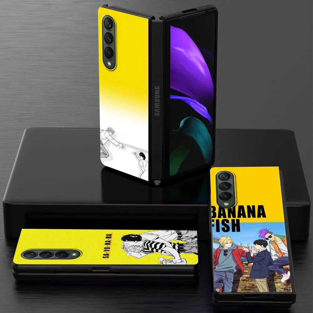 

Anime Banana Fish Case For Samsung Galaxy Z Fold3 5G Hard Plastic Slim Cover Ultra-thin anti-drop For Galaxy Z Fold 3 Shell