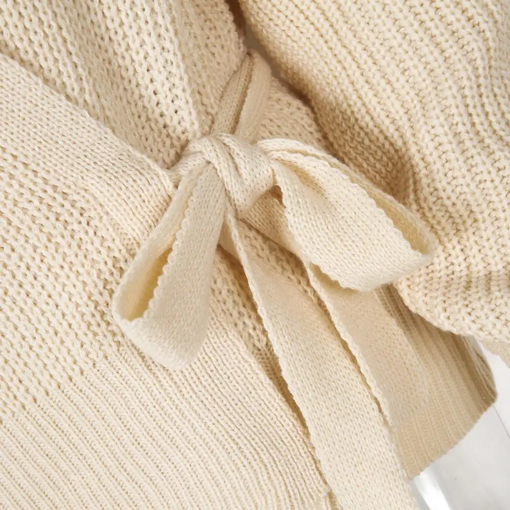 

Women's 2021 Hot Fall Winter Fashion Casual V-neck Lace Knit Sweater Pullover Short Sweater