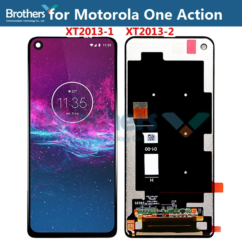 Оригинальный сенсорный ЖК дисплей для Motorola One Action Vision цифровой преобразователь
