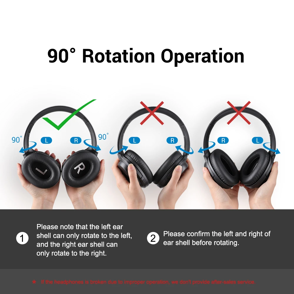 EKSA E5 Bluetooth 5.0 Wireless Headphones 920mAh Active Noise Cancelling  Headphone Foldable Over Ear Headset With Mic For Phones|Bluetooth Earphones  \u0026 Headphones| - AliExpress