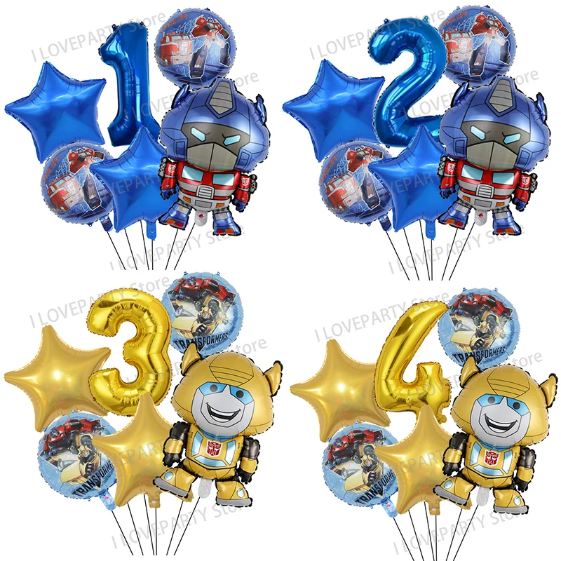 

6 шт., воздушные шары с цифрами, 32 дюйма