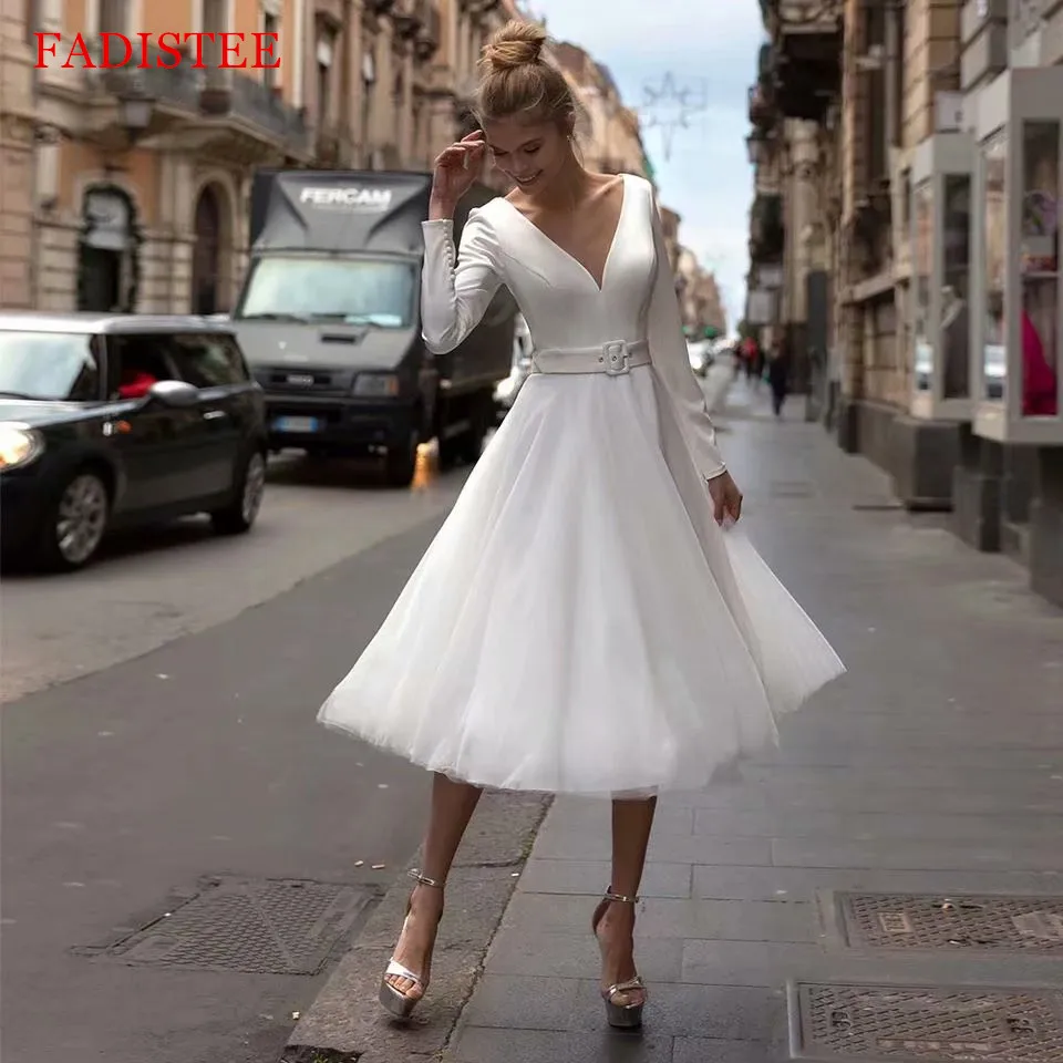 

Wedding Dress Long Sleeves платья Vestido Robe De Mariée De Novia Robe Longue Robe De Soiree Bride To Be Satin Tulle