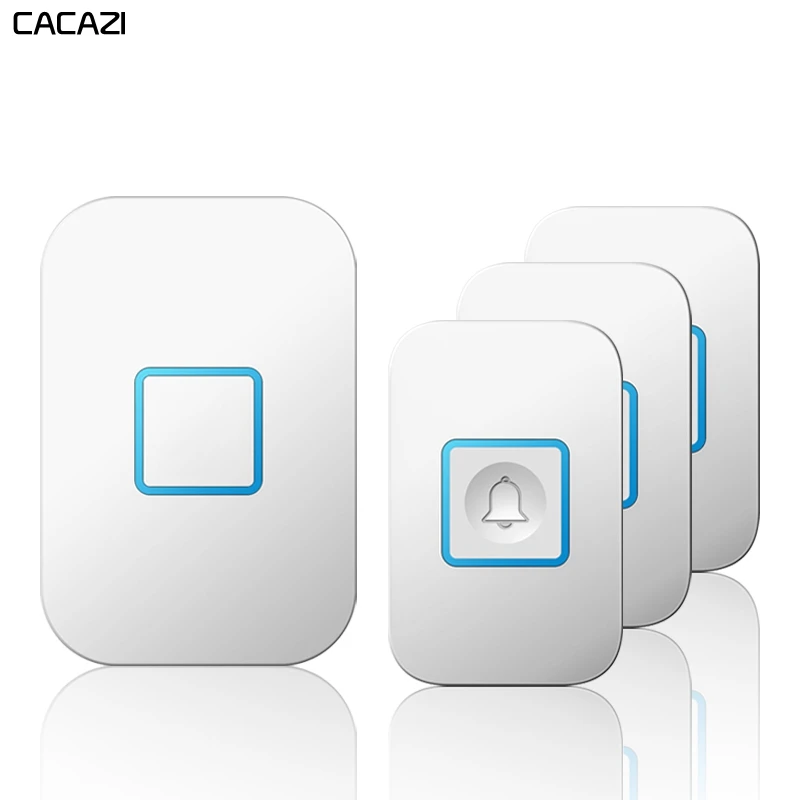 Умный беспроводной водонепроницаемый дверной звонок кольцо с 3 кнопками 1