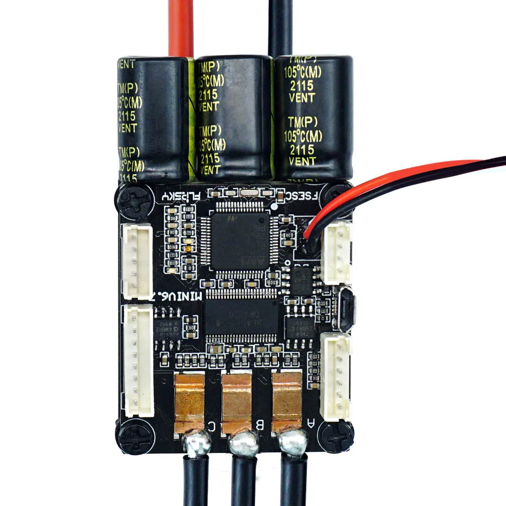 FLIPSKY-Control de velocidad Lipo ESC 4-13S, Mini FSESC6.7 70A, base en VESC6.6 con disipador de calor anodizado de aluminio para Motor de CC sin escobillas-2