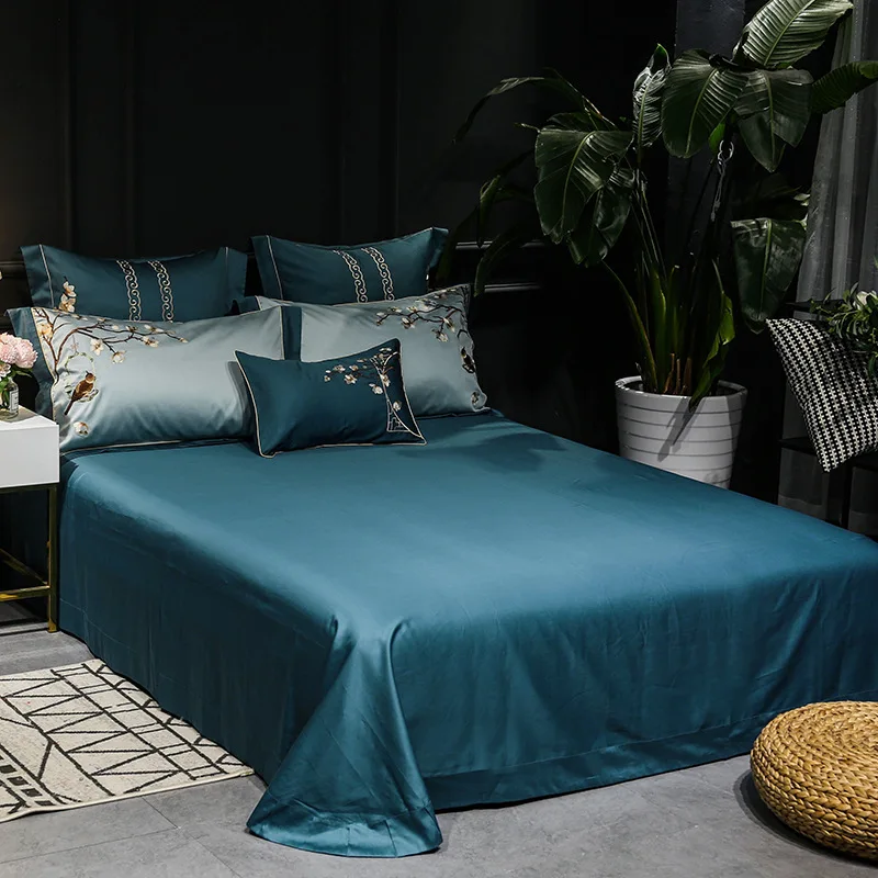 Постельный комплект 60s Египетский хлопковый двуспальный комфортный постельного