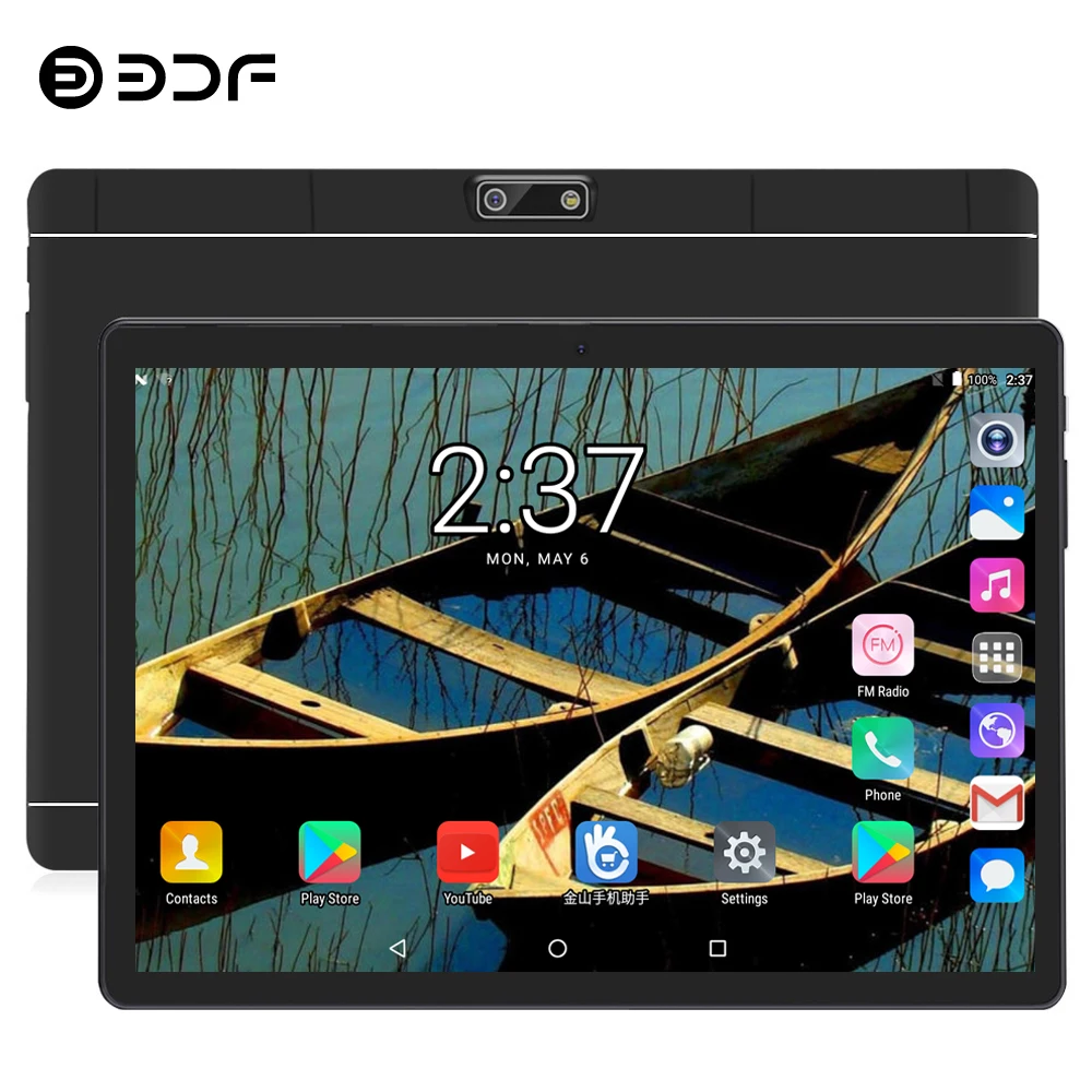 BDF 10 дюймов планшеты ПК Android 7,0 4 ГБ/64 Гб планшет Восьмиядерный 1280*800 ips Tab Android планшет 4G LTE телефон ноутбук планшет 10 10,1