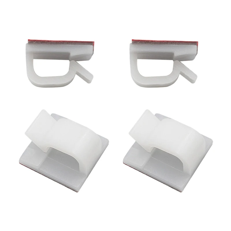 100 шт. клейкий кабель с постоянными зажимами Кабельный органайзер держатель