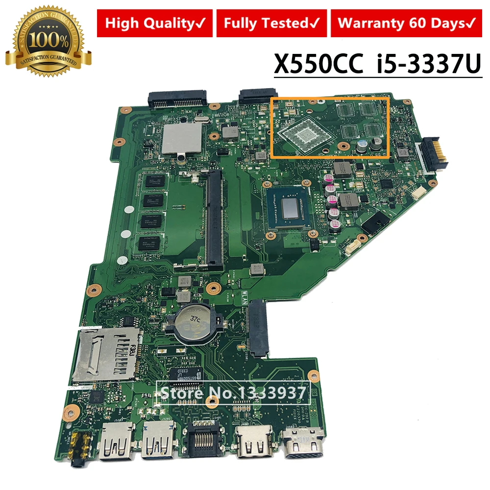 X550CC i5 3337U SR0XL материнская плата для ноутбука ASUS X550C X550CL X552C плата|Материнские платы|
