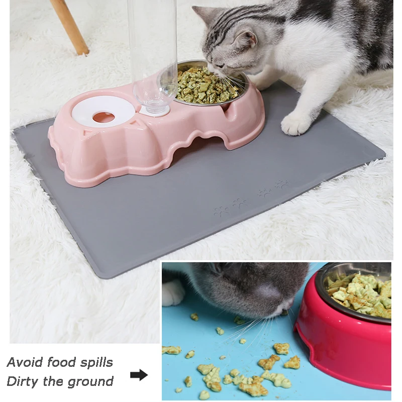 Коврик для кормления собак и кошек силиконовая подстилка щенков аксессуары