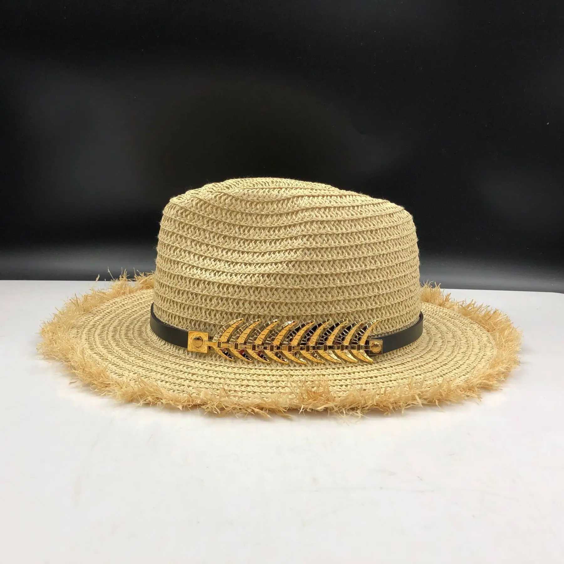 Летняя женская шляпа поля леди Raffia пляжная Повседневная Панама соломенная шляпа Панама Мужская шапочка из спандекса девушки солнцезащитная Кепка мужской Sombrero Chapeau Femme