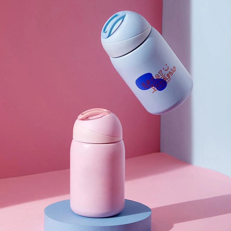 Цветная мини-термос для кофе кружка из нержавеющей стали милый термос бутылка