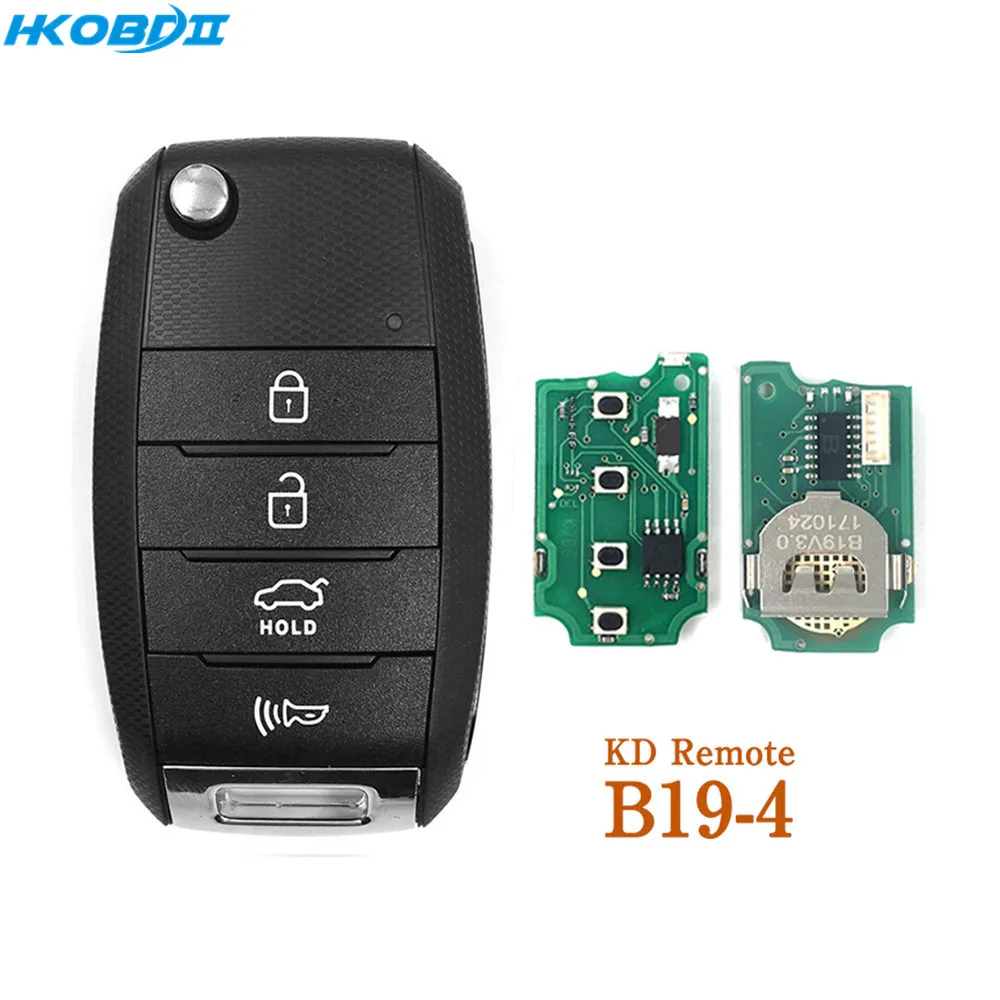 HKOBDII KEYDIY оригинальные пульты дистанционного управления KD B19 4 B series для пультов