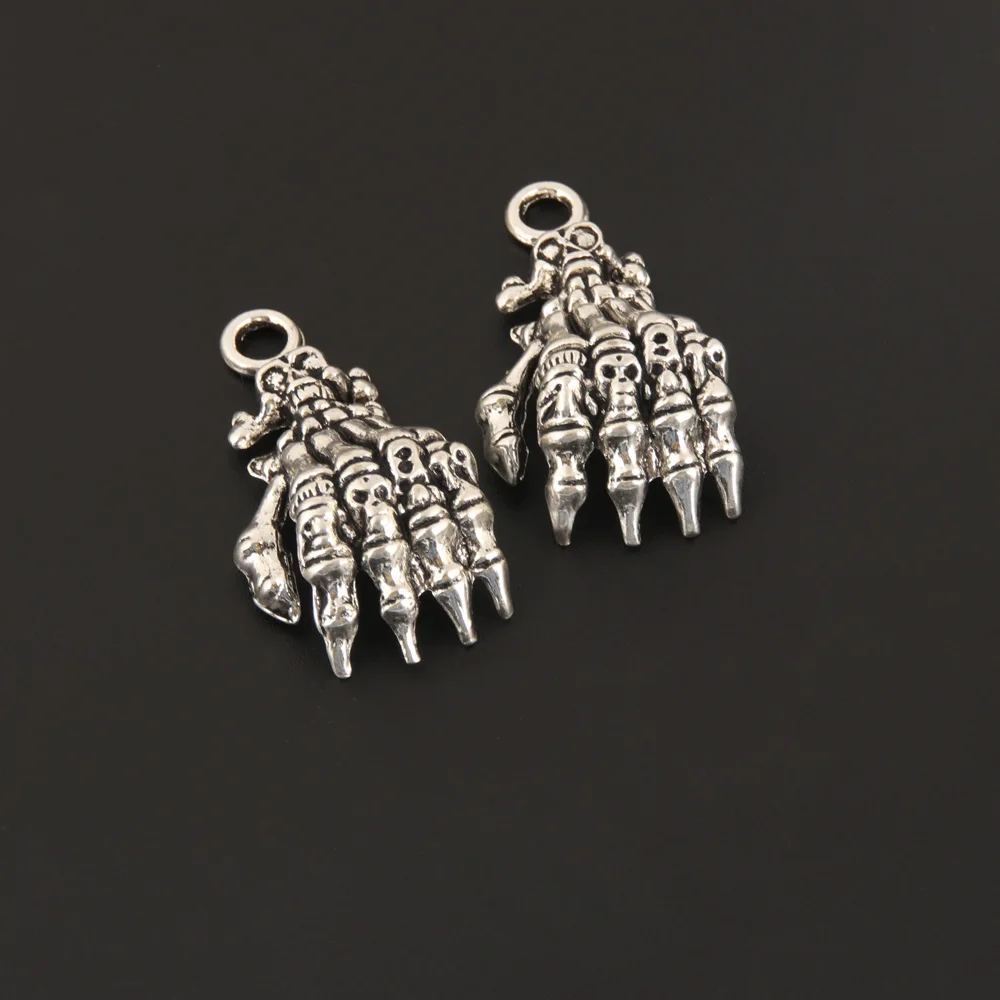 Подвески в виде лап, металлические, подвеска в виде когтей, 5 шт., Браслет-ожерелья