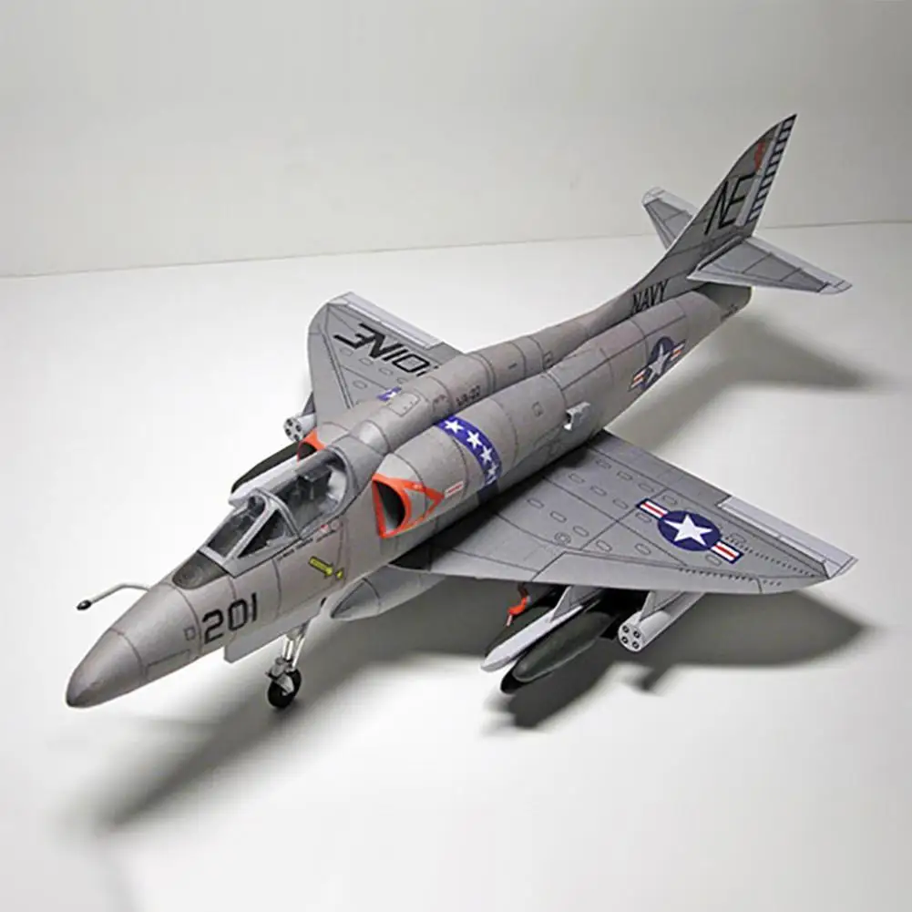 Самолёт Skyhawk 1:33 США A-4 самолёт 3D модель из бумаги набор для сборки образовательная
