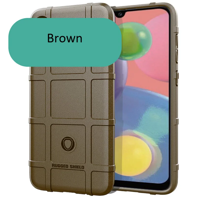 Brown Прочный защитный чехол для samsung Galaxy A50 A30 A20 A40 A10 A70 A70S защитный чехол повышенной прочности защита от падения для M40 M30 M20 M10S M10 - Цвет: Brown