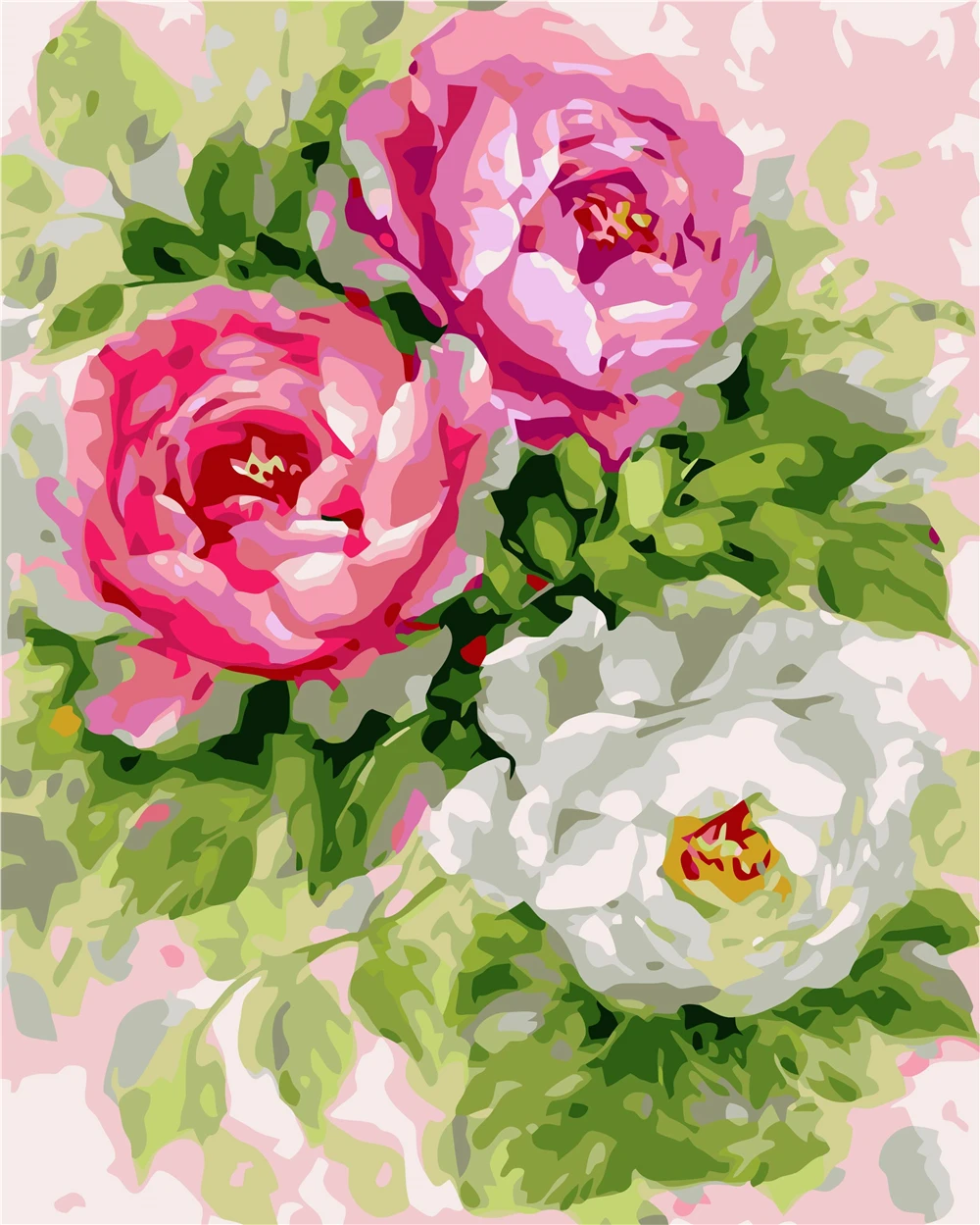 

Kaleidoscope Love Diy Painting By Number Canvas Kits Cat Decor For Home Frameless Acrylic Paint Coloring By Numbers Animal