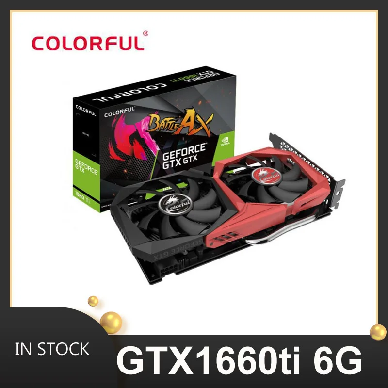 

Coloful GTX 1660 ti 6g 192bit gddr6 nvidia geforce video card, graphics card, GXT 1060 1650 1050ti gpu
