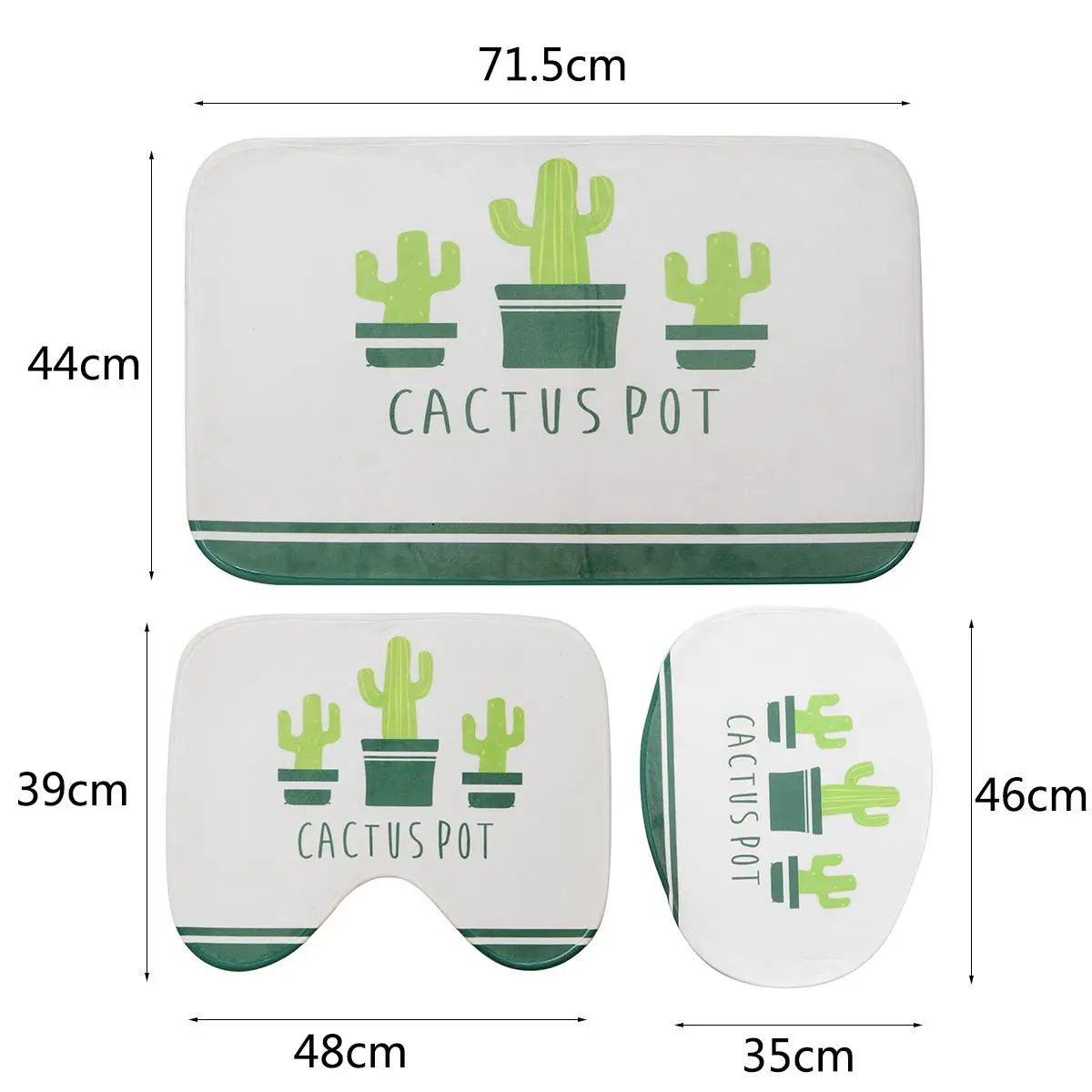 Водостойкая занавеска с узором кактуса в натуральном стиле для ванной и душа