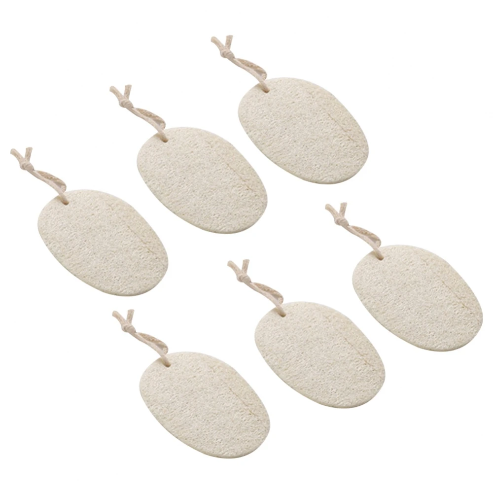 6 шт. кухонные антижировые чистящие салфетки для мытья посуды из натуральной люфы