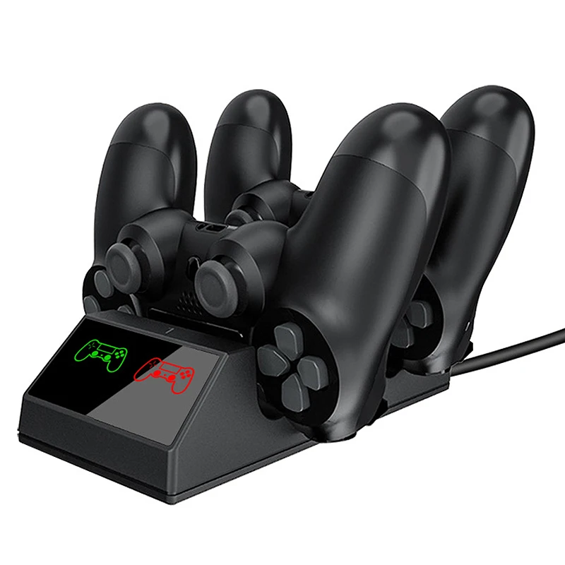 Для PS4/Pro/Slim Dual Controller зарядная док станция с 2 микро usb зарядными разъемами для Sony
