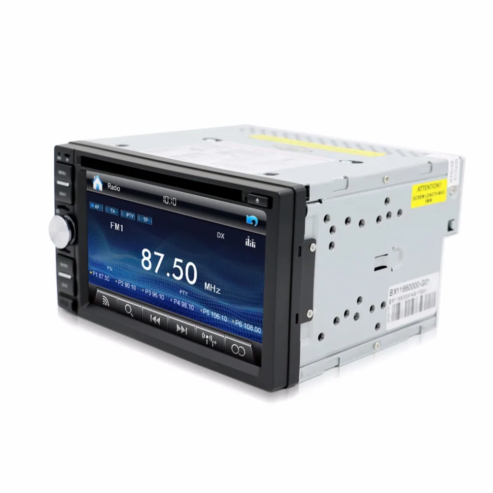 Универсальный Автомобильный мультимедийный плеер 6 2 дюйма Din для Wince DVD SWC BT радио