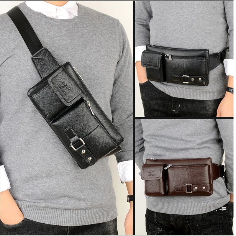 Многофункциональные мужские спортивные сумки с карманами нагрудные