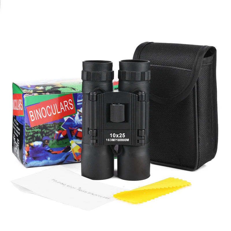 

10x25 Telescopes Binoculars HD Portable Compact Zoom Waterproof Night Vision Camping Hiking Travel Hunting Binoculars for Adults