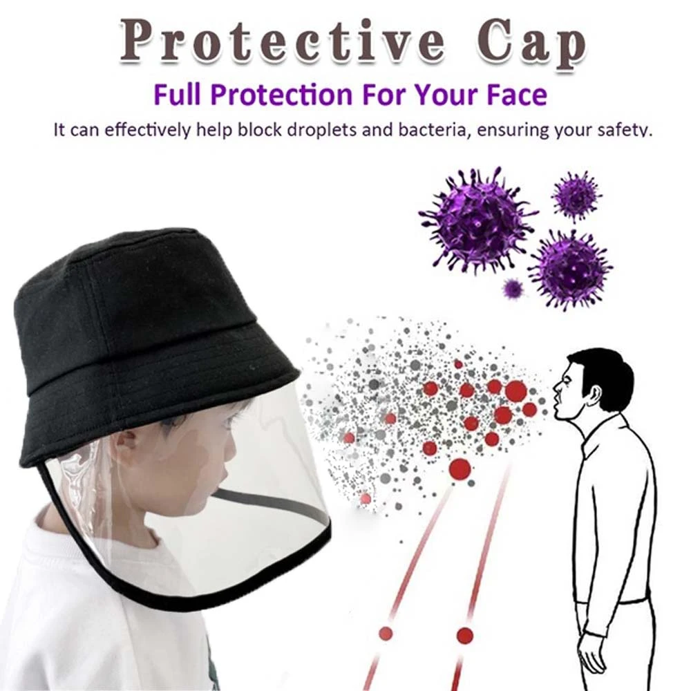 Шляпа для мальчиков и девочек защита лица Панама от брызг водонепроницаемая