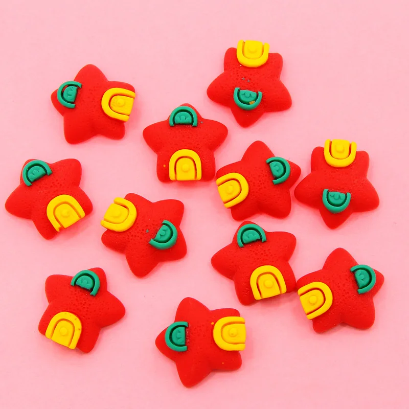 

20Pcs Mixed Cartoon House Flat back Resin Cabochons Embellishments for Scrapbooking DIY Hair Bows Accessories Decoration Crafts