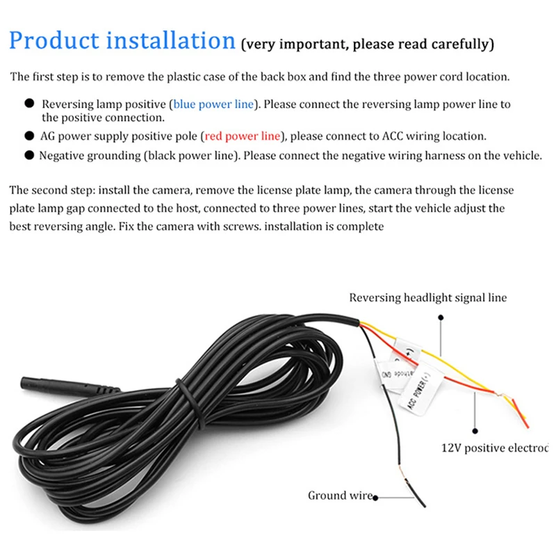 

Wifi Camera Rear View Camera for Car Monitor System Full HD Video Rcorder Waterproof Backup Parking Reversing Dashcam