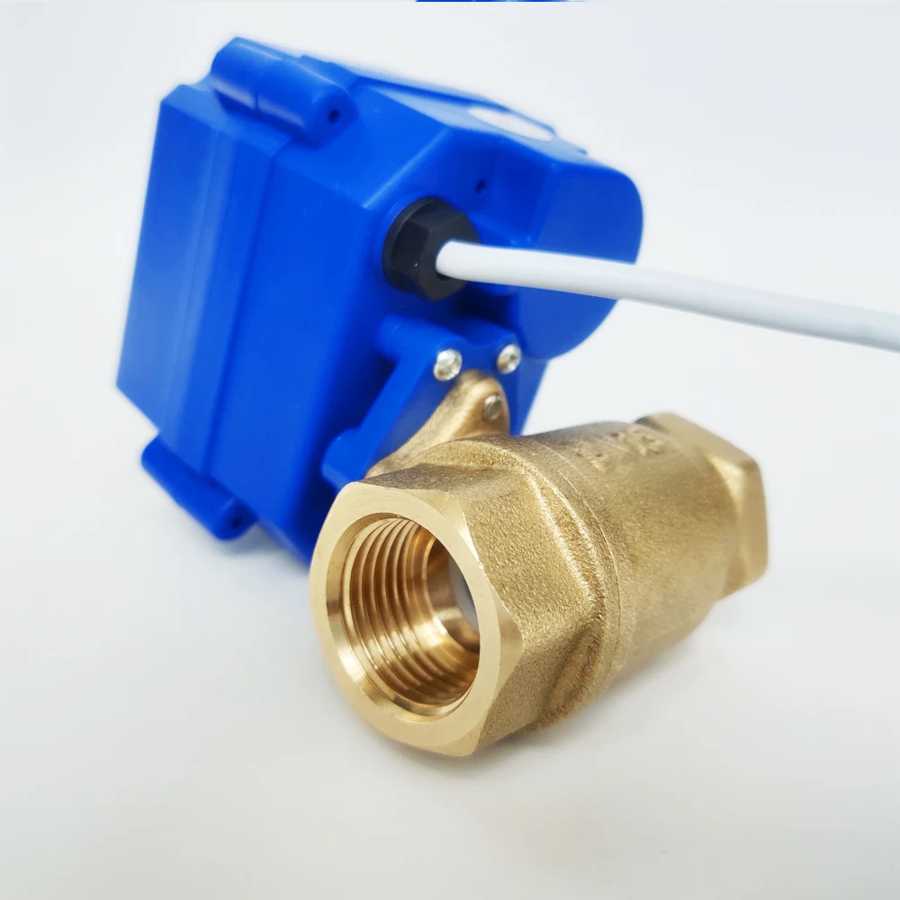 1/2" Electric valve Brass DC5V Motorized with 2 wires control DN15 ball whole sale price | Обустройство дома