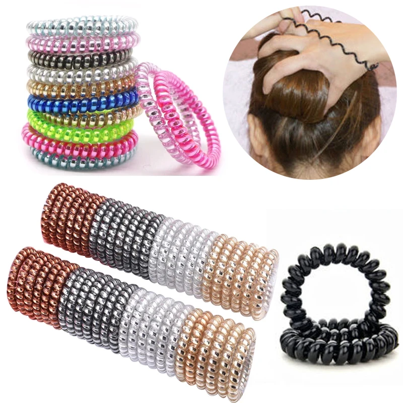 

10/15/20PCS Hair Accessories Hair Ring Rope Traceless for Women Girls Gum Springs Elastic Headdress Hair Ties Rubber Bands