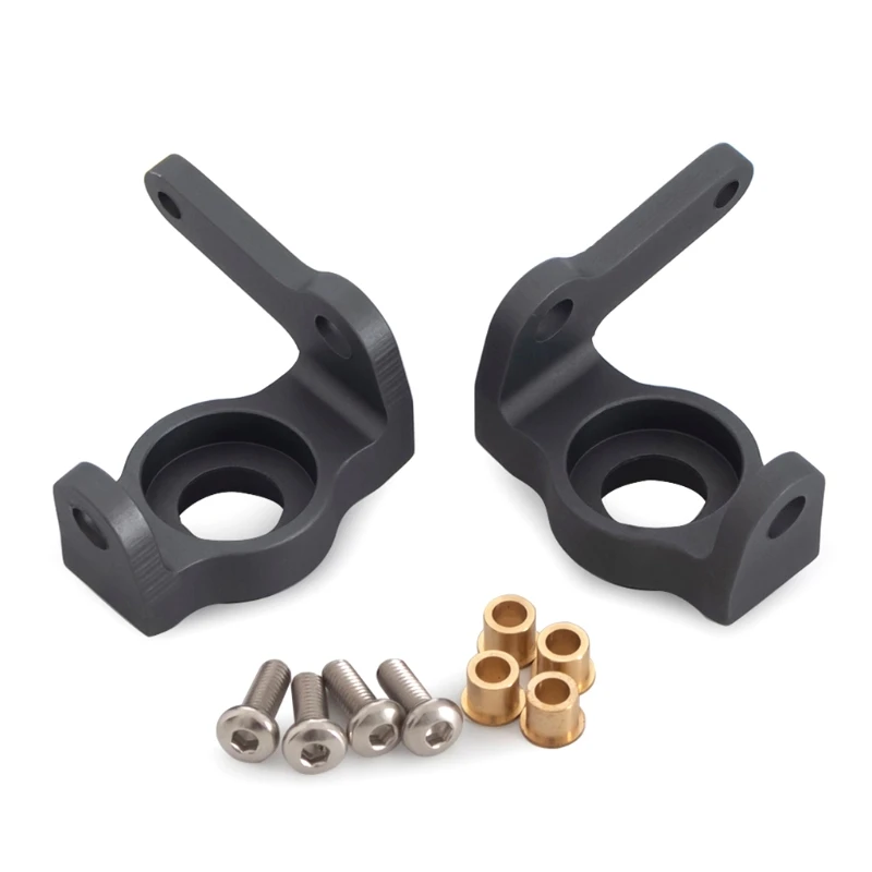 

Q9QB Remote Control Car Parts Model Parts Metal Kits Compatible with SCX10 Front Steering Hubs