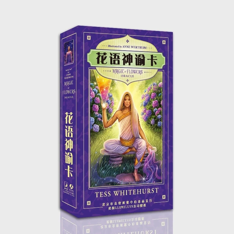 

Original Flowers Tarot Cards Deck Divination Cards Game 12*7cm Cards Chinese/English Version For Family/Friends with book