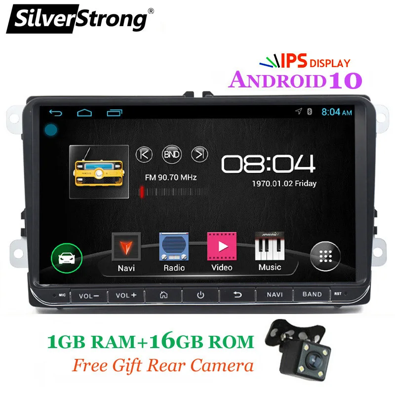 Радиоприемник SilverStrong 32 ГБ Android 10 0 для Passat Radio 9 дюймов Автомобильный GPS VW Golf Polo Carplay