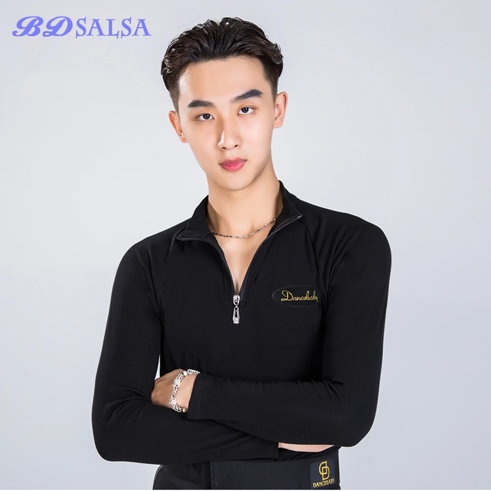 2020 Tops Modern Coat Female Sexy Long Sleeve Dance Costume Adult Practice Latin Dance Square Dance Clothes ID142 Long Sleeve