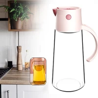 kitchen vinegar jug glass oil jug dispenser automatic opening household bottle oil and vinegar honey olive oil container
