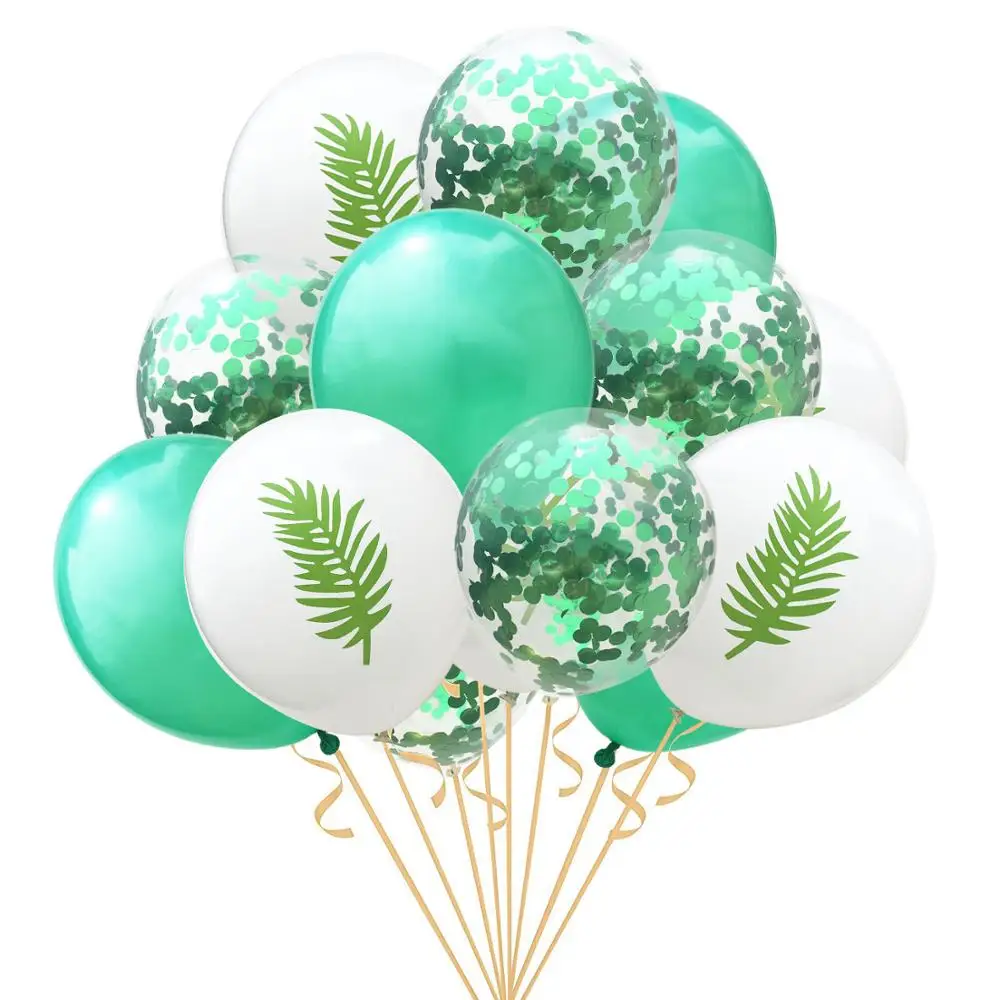 15 pieces of 12-inch gold and silver pink green latex balloons wedding decoration birthday party adult boy toys | Дом и сад