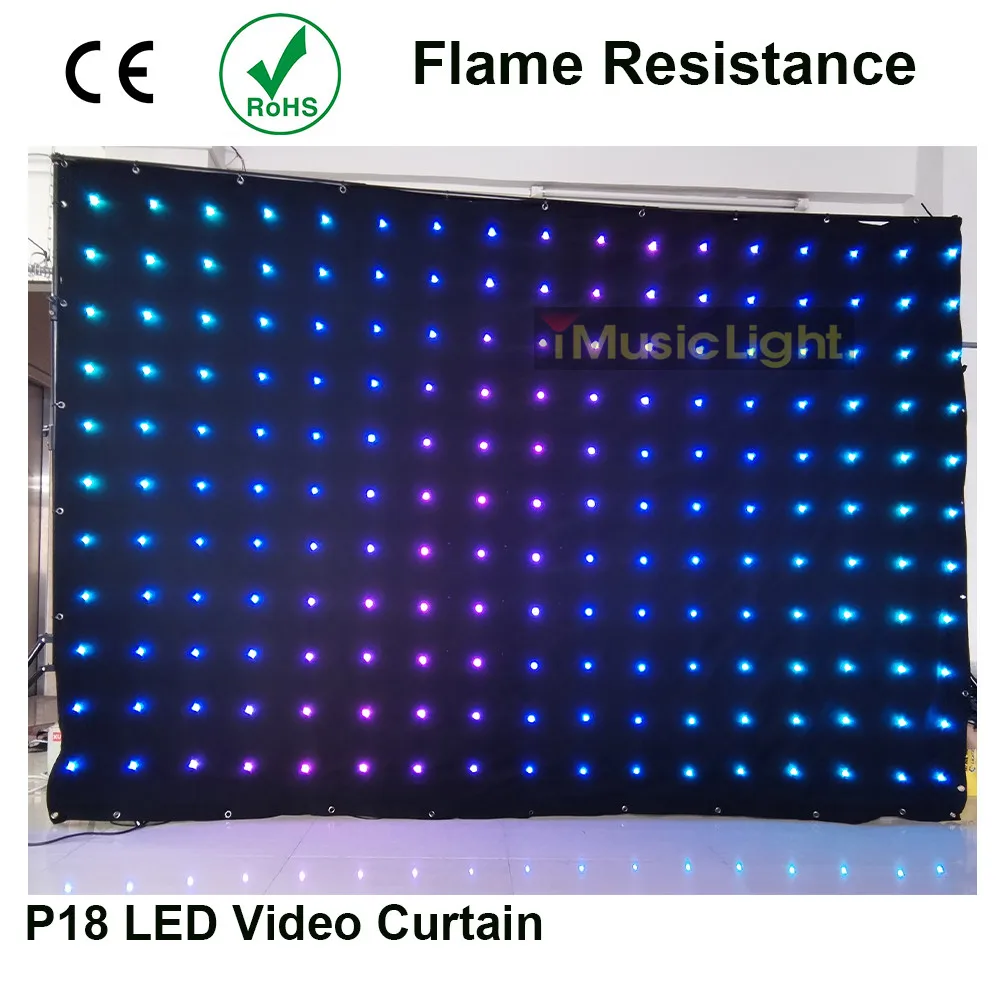 80 анимированных узоров СВЕТОДИОДНЫЙ занавес P18 2 м x 3 м 187 шт. светодиодный s DMX512 для мобильного DJ группа ночной клуб сценический фон