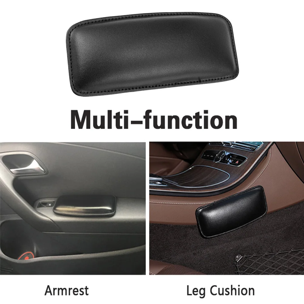

Dropship Car Leather Leg Cushion Knee Pad Pillow Thigh Support Seat Door Armrest Leg Pad Car Interior Accessories Dropshipping