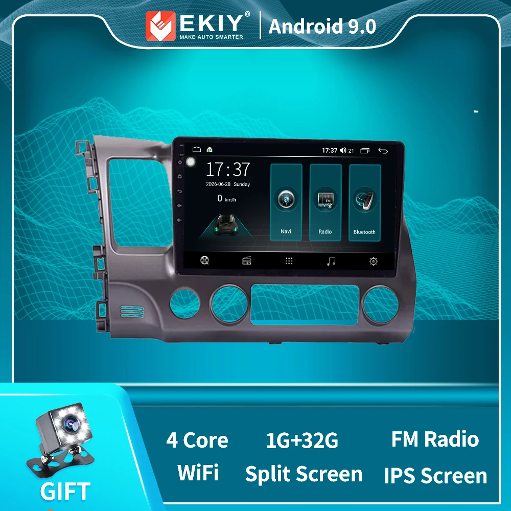 Автомагнитола DSP для Honda CIVIC 2005 2012 Android 10 0 мультимедийный плеер с GPS навигацией