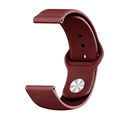 Силиконовый ремешок для correas Xiaomi Huami Amazfit Bip BIT Lite, Молодежные умные часы, сменный Браслет, ремешок для часов - Цвет: Wine red