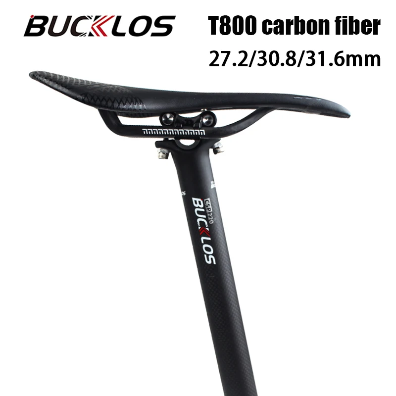 

BUCKLOS T800 Carbon Fiber Seat Post Ultralight MTB Saddle Post 27.2/30.8/31.6mm Full Cabon Bicycle Seat Tube Bike Part