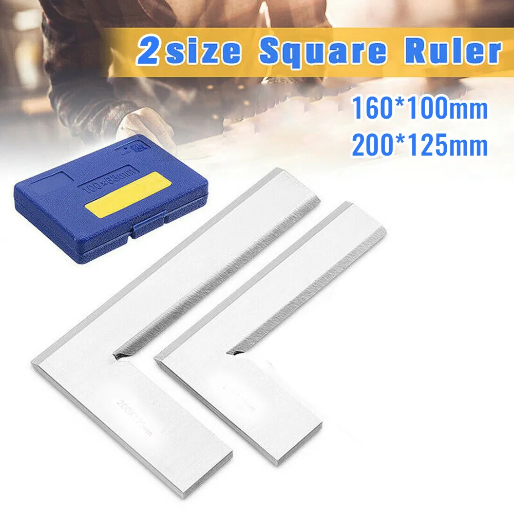 

Machinist Edge Square Ruler 90 Right Angle Rulers Engineer Measuring Tool 100mm 125mm Edge Square Ruler