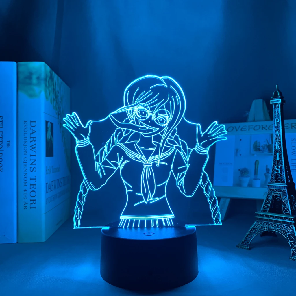 

Danganronpa Toko Fukawa Led Night Light Lamp for Bedroom Decor Kids Gift Danganronpa Acrylic 3d Lamp Toko Fukawa